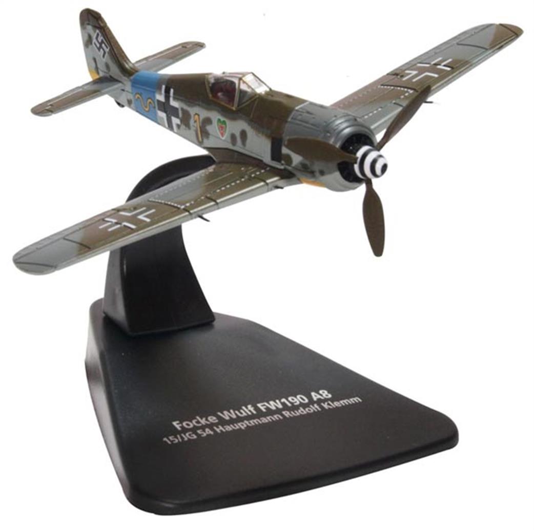 Oxford Diecast 1/72 AC090 Focke Wulf 190A 15/JG 54 Hauptmann Rudolf Klemm