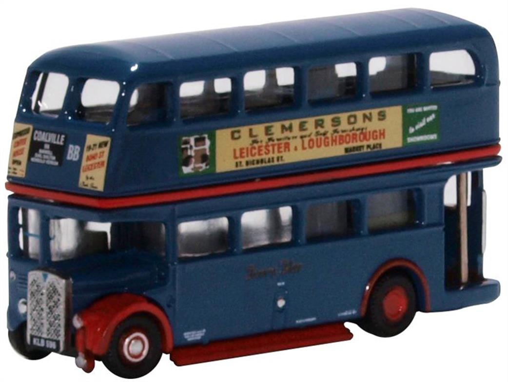 Oxford Diecast 1/148 NRT007 AEC RT Bus Browns Blue