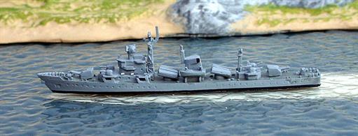 A 1/1250 scale secondhand model of Jiaghu V-class frigate in about 1991 by Hai 538. This model is in very good condition, see photograph.
