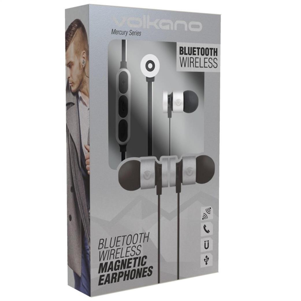 Volkano VK1006SLBK Mercury Series Magnetic Headphones