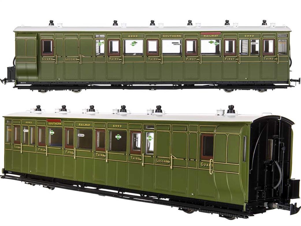 Dapol Lionheart Trains O-16.5 LHT-7NP-008 SR 6993 Lynton & Barnstaple Rly Brake Composite Coach Southern Green 1924-1935