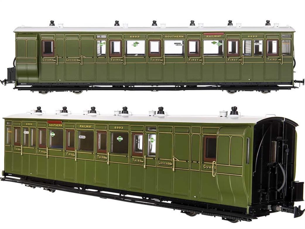 Dapol Lionheart Trains LHT-7NP-008 SR 6993 Lynton & Barnstaple Rly Brake Composite Coach Southern Green 1924-1935 O-16.5