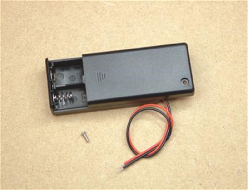Expo  21004 Enclosed Battery Box For 2 AA Size Batteries