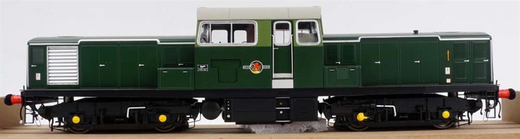 Heljan O Gauge 1750 Class 17 Clayton BR Green with Small Yellow Panels - Unnumbered