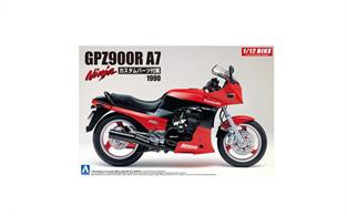 Aoshima 05454 Kawasaki GPZ900R Ninja A7 Plastic Motorcycle Kit