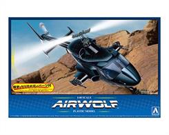 Aoshima 00559 1/48th Airwolf Helicopter with Clear Body Model Kit