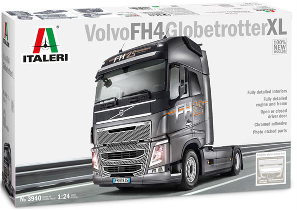 Italeri 1/24 3940 Volvo FH-4 Globetrotter XL Cab Kit