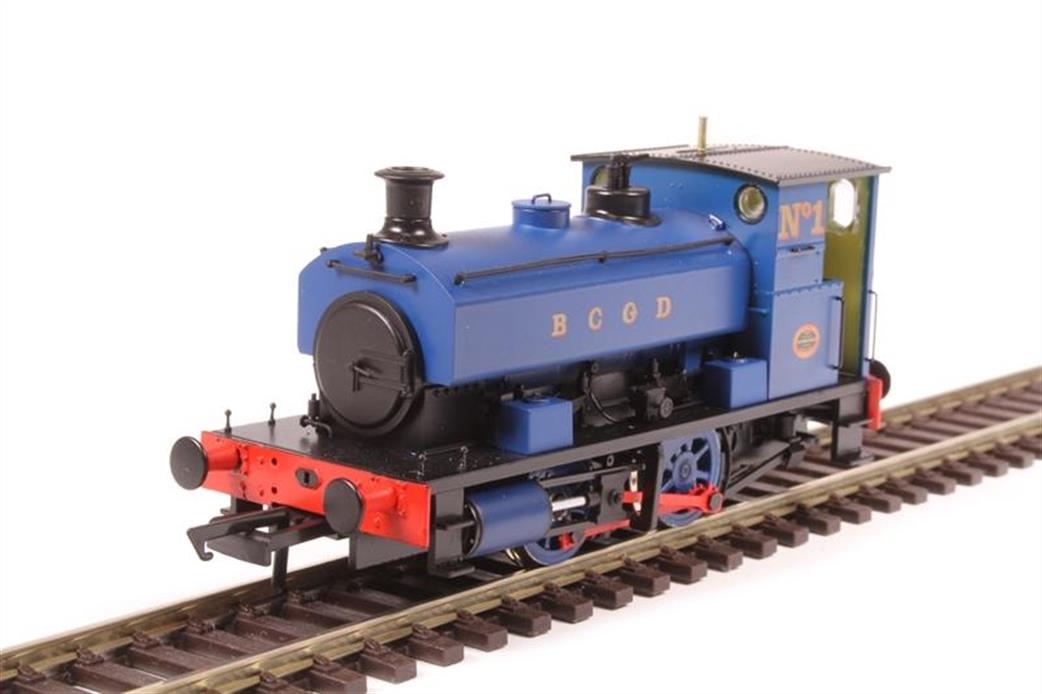 Accurascale H4-AB14-007 Burnley Corporation Gas No.1 Andrew Barclay 1927 14in 0-4-0ST Blue OO
