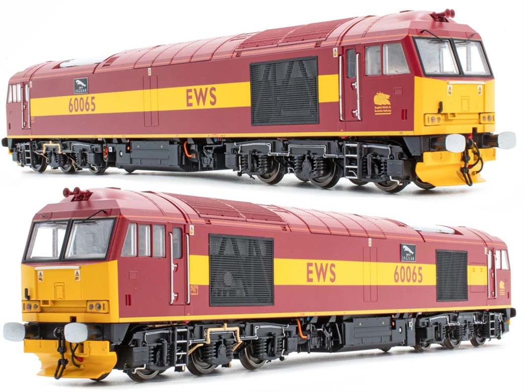 Accurascale OO ACC2897 EWS 60065 BR Class 60 Diesel Locomotive EWS Maroon & Gold