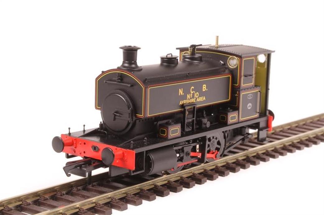 Accurascale OO H4-AB16-001 NCB No.10 Andrew Barclay 2244 16in 0-4-0ST NCB Lined Black