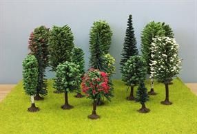 Pack of 50 Assorted TreesSizes approx 100-140mmSuitable for OO guage