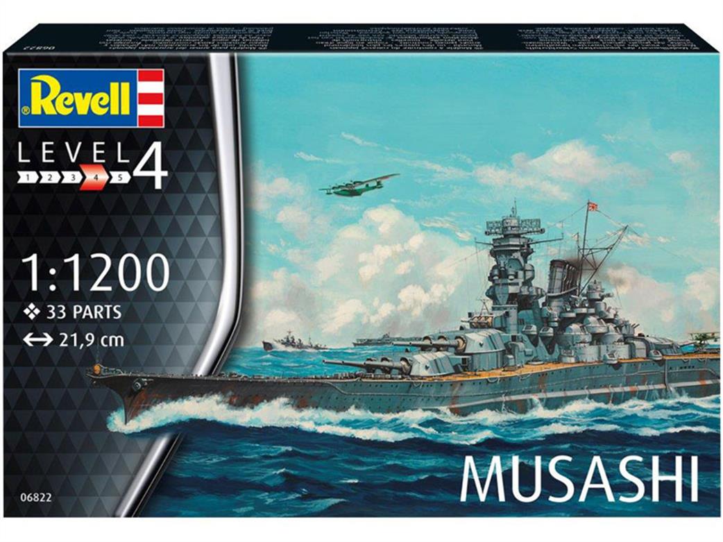 Revell 1/1200 06822 Japanese Battleship Musashi Mini Kit