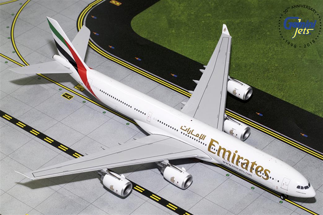 Gemini Jets 1/200 G2UAE383 Emirates Airbus A340-500 A6-ERE Airliner Model
