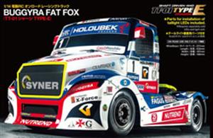 Tamiya 58661 is a 1/14 scale R/C model assembly kit of the Bugyra Fat Fox Racing Truck . Length: 420mm, width: 187mm, height: 188mm. 