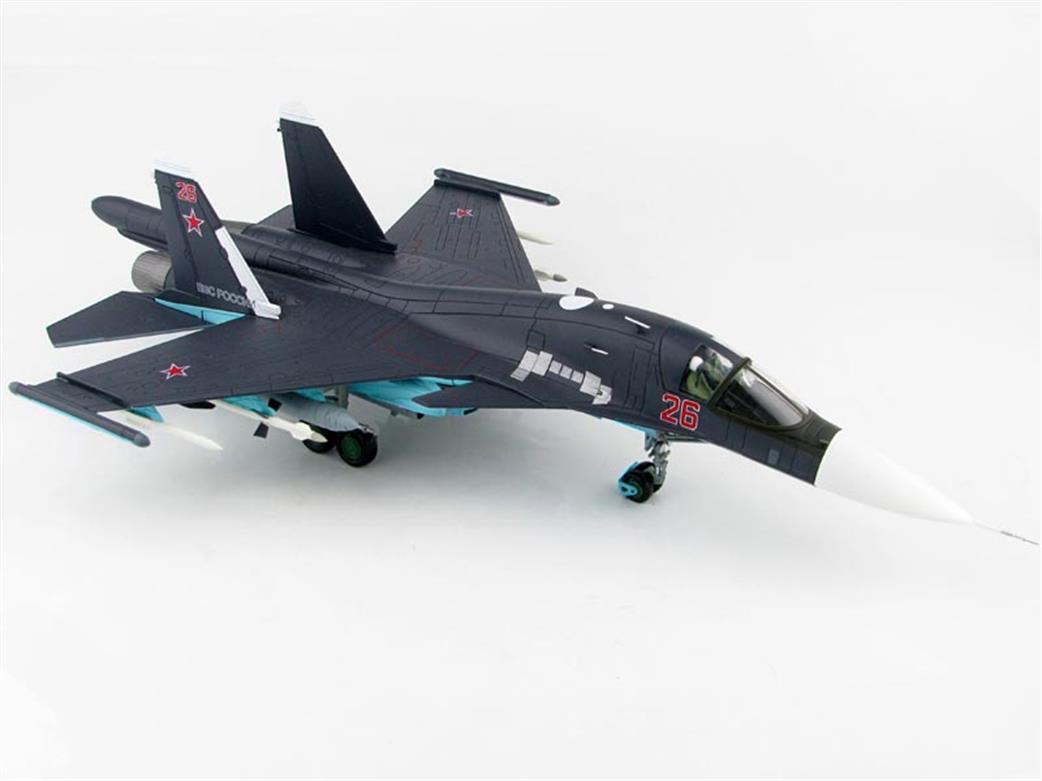 Hobby Master 1/72 HA6302BNPQ Su-34 Fullback Fighter Bomber Red 22, Russian Air Force, Syria, 2015