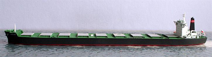 A 1/1250 scale metal model of Marvellous a bulker from 2000 by Rhenania Junior RJ332B.