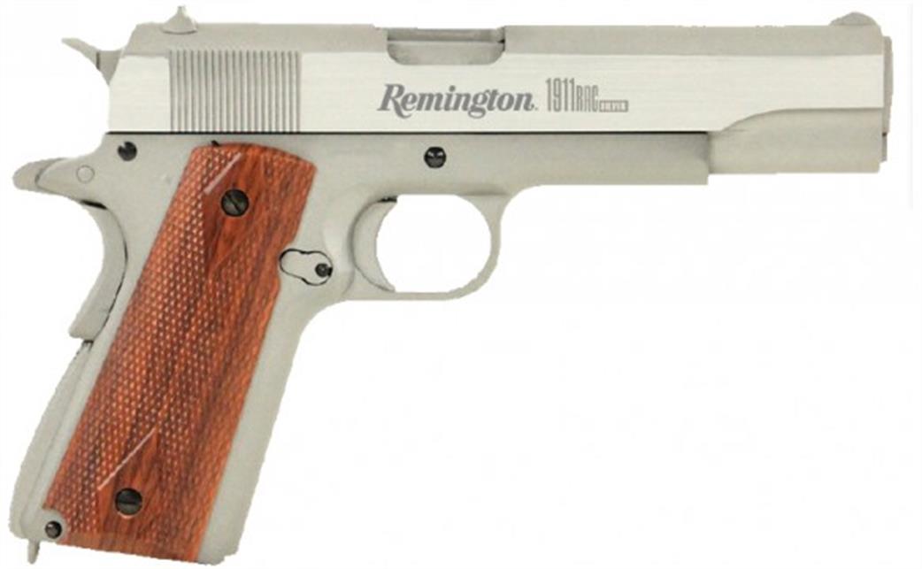 Remington  89263 Cased 1911RAC Silver 4.5mm BB Air Pistol Full Metal Blowback
