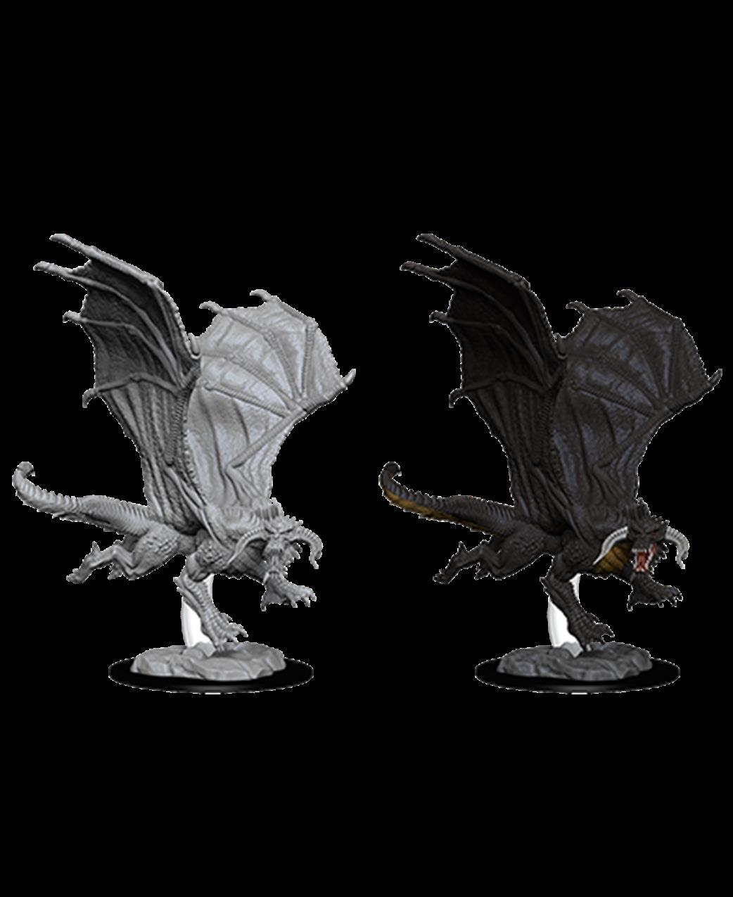 Wizkids  73682 Young Black Dragon: D&D Nolzur's Marvelous Unpainted Miniatures