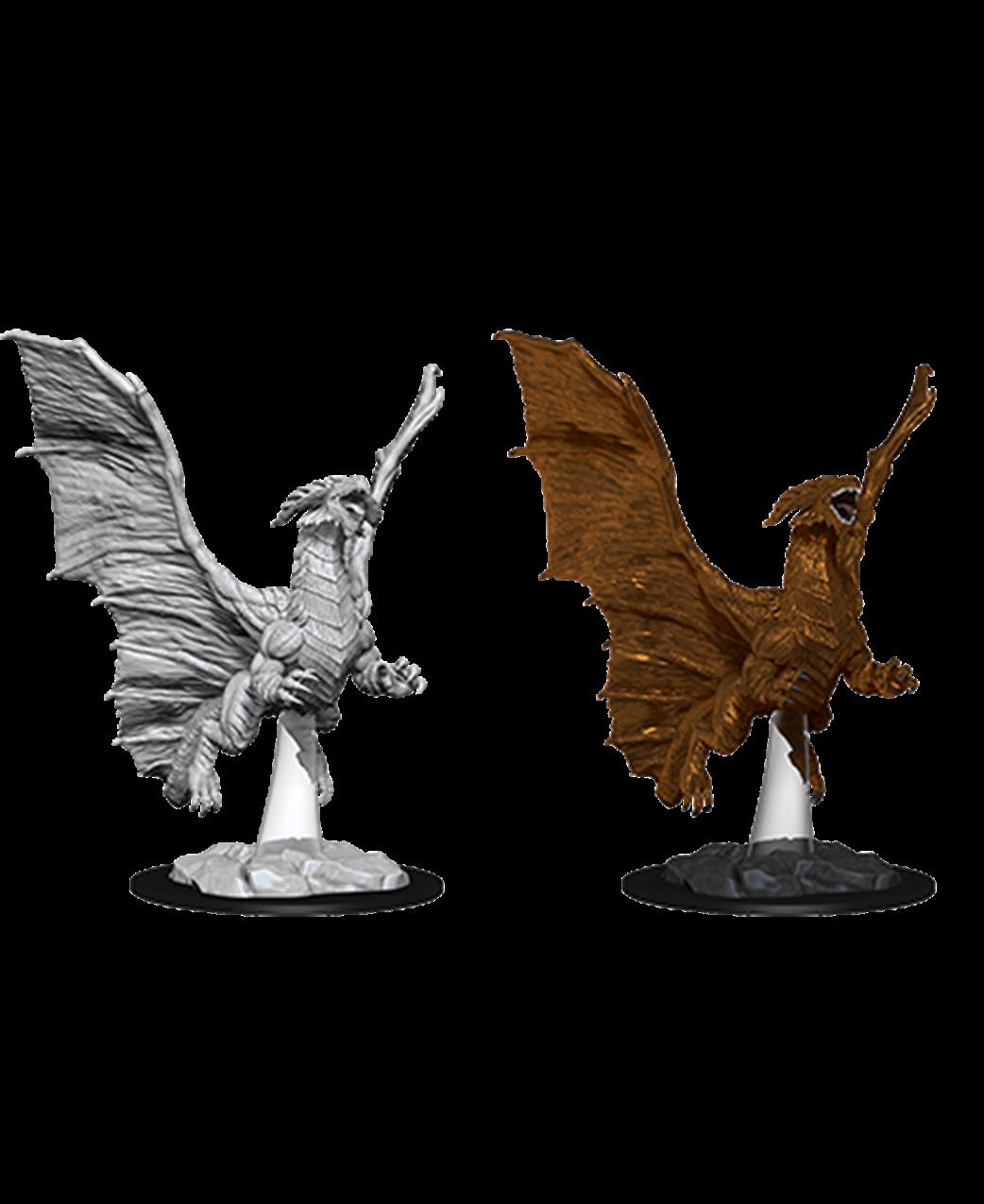 Wizkids  73685 Young Copper Dragon: D&D Nolzur's Marvelous Unpainted Miniatures