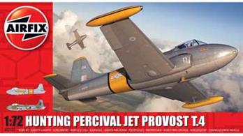 Airfix A02104 1/72nd Hunting Percival  Jet Provost T4 Trainer KitNumber of Parts 45   Length 137mm    Wingspan 156mm