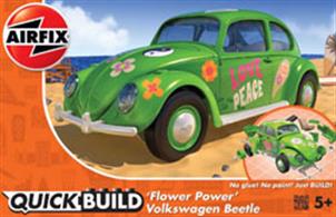 Airfix Quickbuild VW Beetle Flower Power Clip together Block Model J6031Airfix QUICK BUILD is an exciting range of simple, snap together models suitable as an introduction to modelling for kids (ages 5 and up), or as a bit of construction fun for the more experienced modeller.