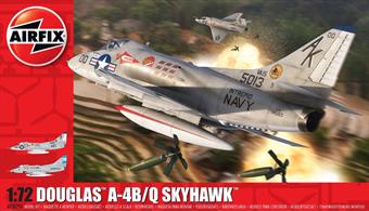 Airfix A03029A 1/72nd Douglas A-4 Skyhawk Jet Fighter Bomber KitNumber of Parts 75  Length 178mm  Width 116mmFrom its multi-purpose design to extensive service during multiple wars, the Douglas A-4B/Q Skyhawk is as stylish as it is versatile, as replicated in the model exclusively from Airfix! With 2 livery schemes and a 116mm wingspan, this aircraft is a must-have for Airfix fanatics and model makers alike. Boeing, Douglas, McDonnell Douglas, North American Aviation, A-4 Skyhawk, AH-64 Apache Longbow, B-17 Flying Fortress, B-25 Mitchell, C-47, DC-3, F-4 Phantom, P-51 Mustang their distinctive logos, product markings, and trade dress are all trademarks of The Boeing Company.