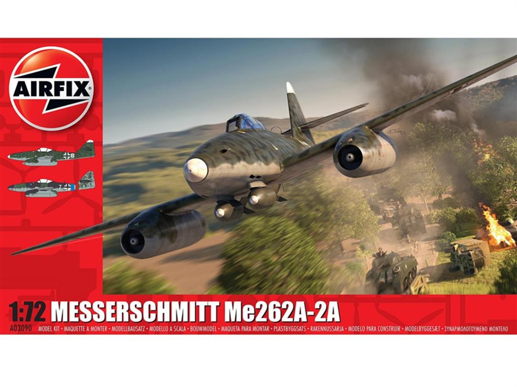 Airfix 1/72 A03090 Messerschmitt ME262A-2A Fighter Kit
