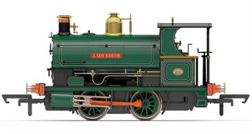 Detailed model of the Peckett W4 class 0-4-0ST industrial saddle tank shunting engine finished as Lady Edith, a locomotive used at the Round Oak Works on the Earl of Dudley's extensive private industrial railway system serving industries of the Black Country. This model features the open back cab.Era 2-3, 1890-1947
