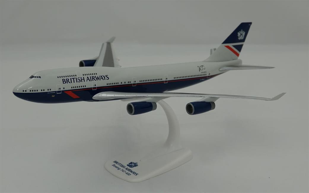 PPC Models 1/250 PP-BA-LANDOR-B747 British Airways B747-400 Retro Landor Livery Plastic Model
