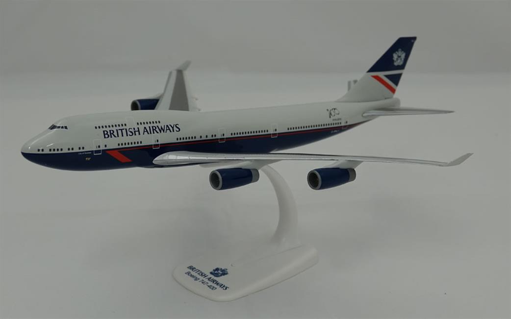 PPC Models PP-BA-LANDOR-B747 British Airways B747-400 Retro Landor Livery Plastic Model 1/250