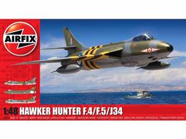 Airfix 1/48 Hawker Hunter F4 Fighter Aircraft Kit A09189Number of Parts 124   Length 291mm Wingspan 214mm