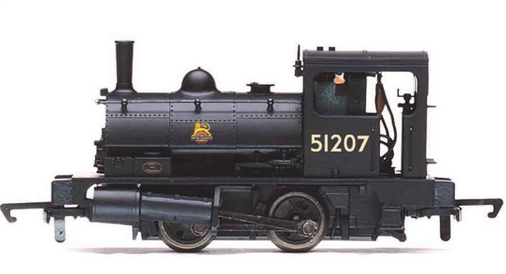Hornby OO R3728 BR 51207 ex-L&Y class 21 0F Pug 0-4-0ST Shunting Locomotive