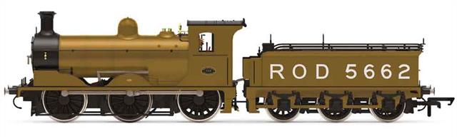Release scheduled for August 2023.Detailed model of the North British Railway 0-6-0 goods engines, later LNER class J36. Model finished in War Department (WD) livery as Royal Engineers Railways Operating Division (ROD) locomotive 5662.Era 2. WW1. 1914-1918.