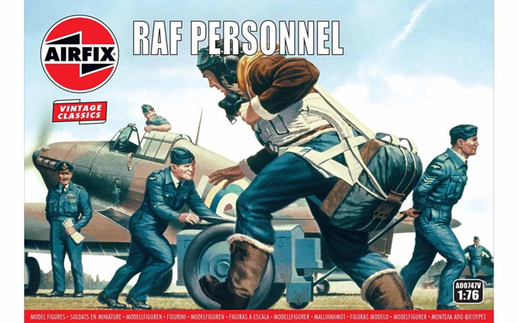 Airfix 1/72 A00747V RAF Personnel Vintage Classic Figure Set