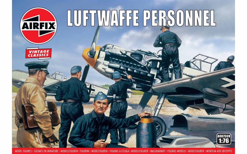 Airfix 1/72 A00755V Luftwaffe Personnel Vintage Classic Figure Set