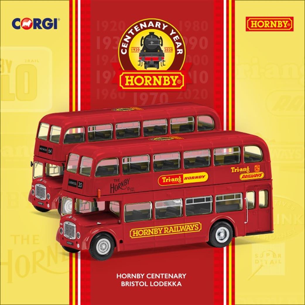 Corgi  CC40801A Hornby Centenary Bristol Lodekka Bus - Liverpool No. 20