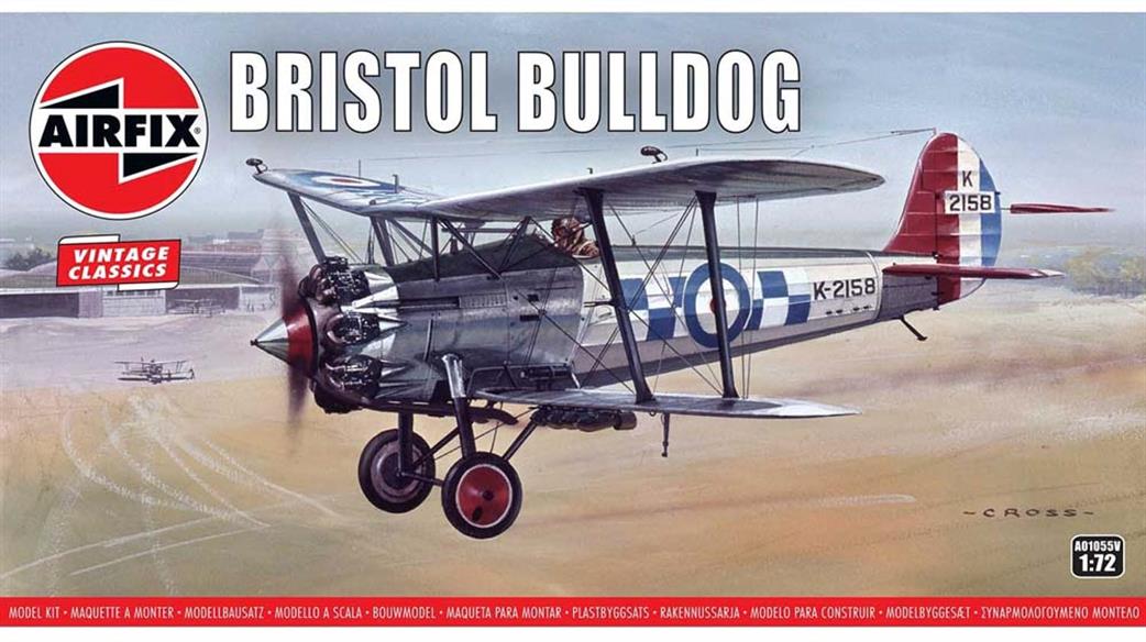 Airfix 1/72 A01055V Bristol Bulldog Aircraft Kit