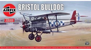 Airfix A01055V 1/72nd Bristol Bulldog Aircraft KitNumber of Parts 50   Length 53mm    Width 48mm