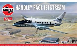 Airfix A03012V 1/72nd Handley Page Jetstream Aircraft KitNumber of Parts 94     Length 200mm     Width 220mm