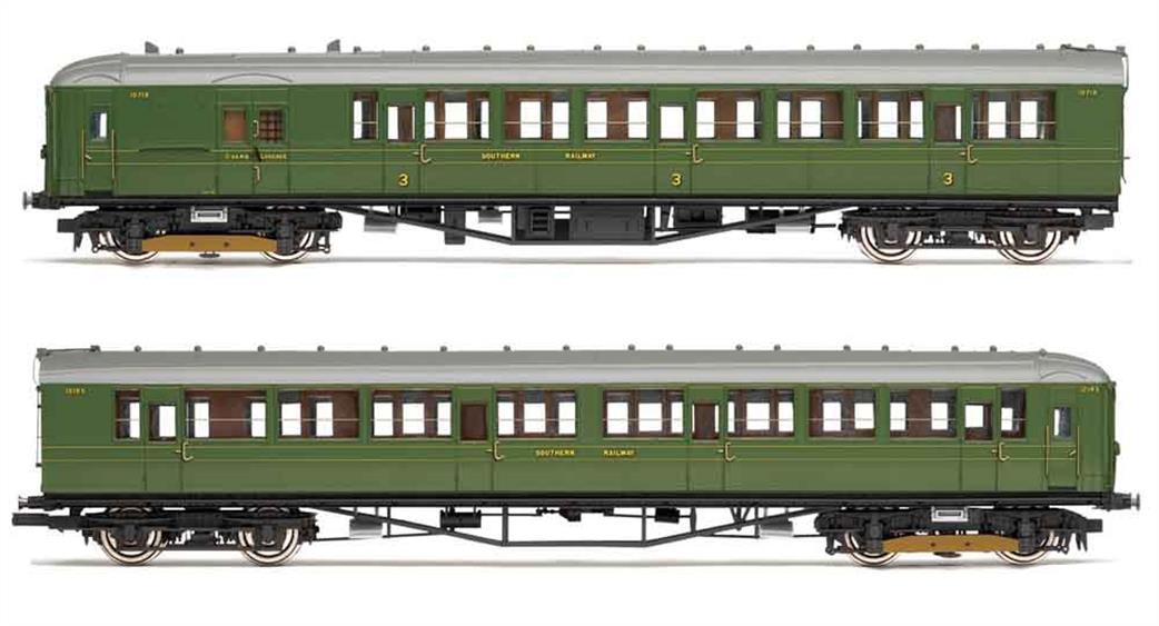 Hornby R3700 SR Unit 2152 2-BIL 2-car EMU Train Southern Green OO