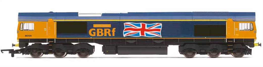 Hornby R3784 GBRf 66705 Golden Jubilee Class 66 Diesel GBRf Livery with Union Flag OO