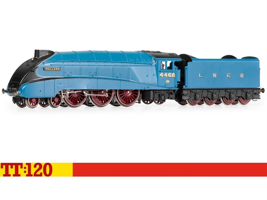 Hornby TT:120 TT3007M LNER 4468 Mallard Gresley Streamlined Class A4 4-6-2 Pacific Garter Blue