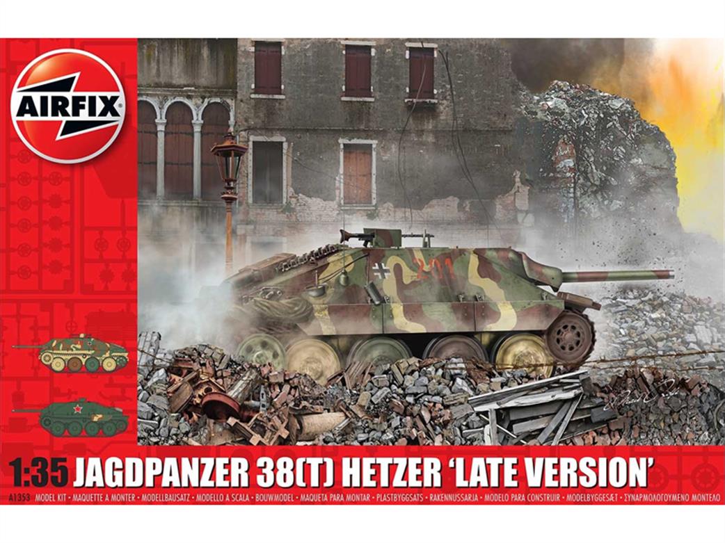 Airfix 1/35 A1353 JagdPanzer 38 tonne Hetzer Late Version WW2 Tank Kit