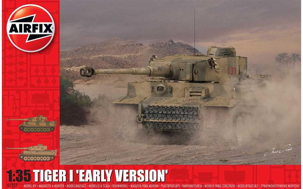 Airfix 1/35 A1357 Tiger 1 Early Production Version WW2 Tank Kit