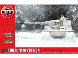 Airfix 1/35 Tiger 1 Mid Version WW2 Tank Kit A1359Number of parts    Length 241mm   Width 102mm