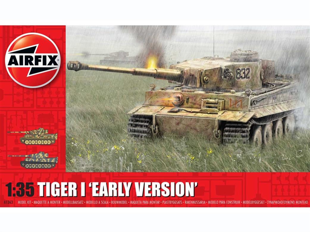 Airfix 1/35 A1363 Tiger 1 Early Version WW2 Tank Kit