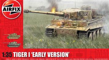 Airfix 1/35 Tiger 1 Early Version WW2 Tank Kit A1363Number of parts    Length 241mm   Width 102mm