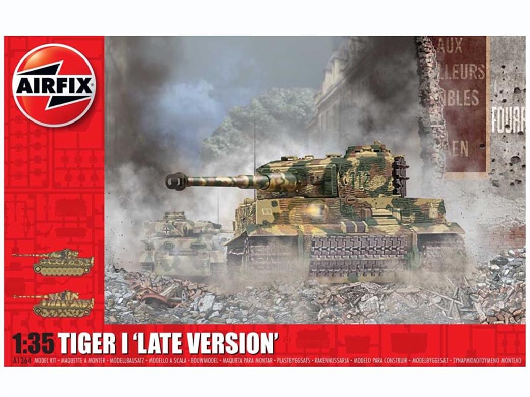Airfix A1364 Tiger 1 Late Version WW2 Tank Kit 1/35