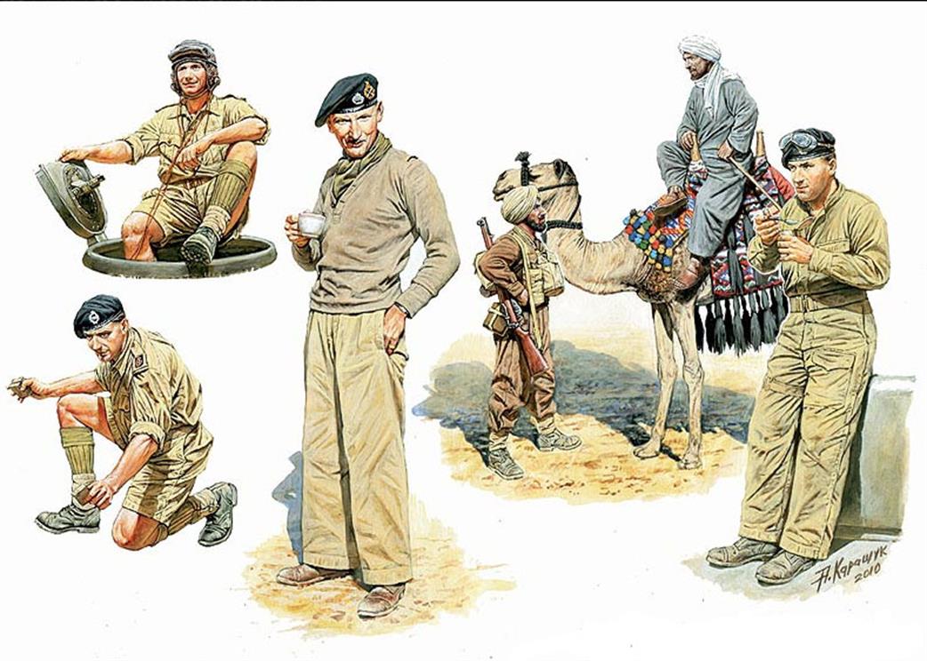Master Box Ltd 3564 British WW2 Troops in North Africa Figure Set 1/35