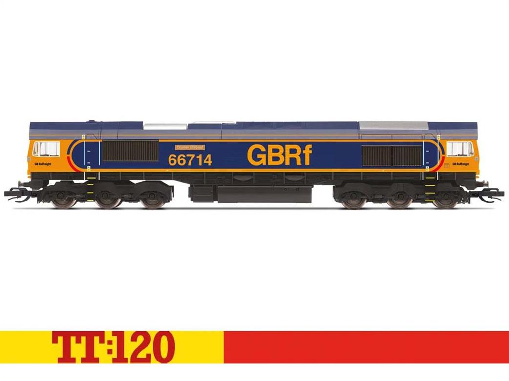 Hornby TT:120 TT3016M GBRf 66714 Cromer Lifeboat Class 66 Diesel Locomotive GBRf Europorte Blue